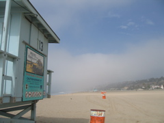 Santa Monica Beach with LA Haze